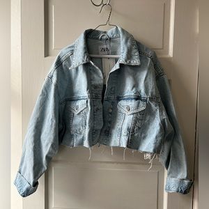 New, Unworn Cropped Jean Jacket